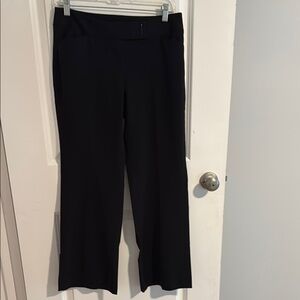 White House Black Market Elegant Black Wide Leg Pants